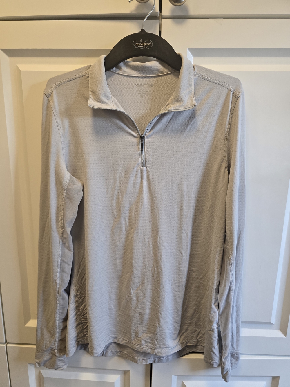 Dover Saddlery CoolBlast 100 Womens Long Sleeve Shirt Silver Medium Horse Riding
